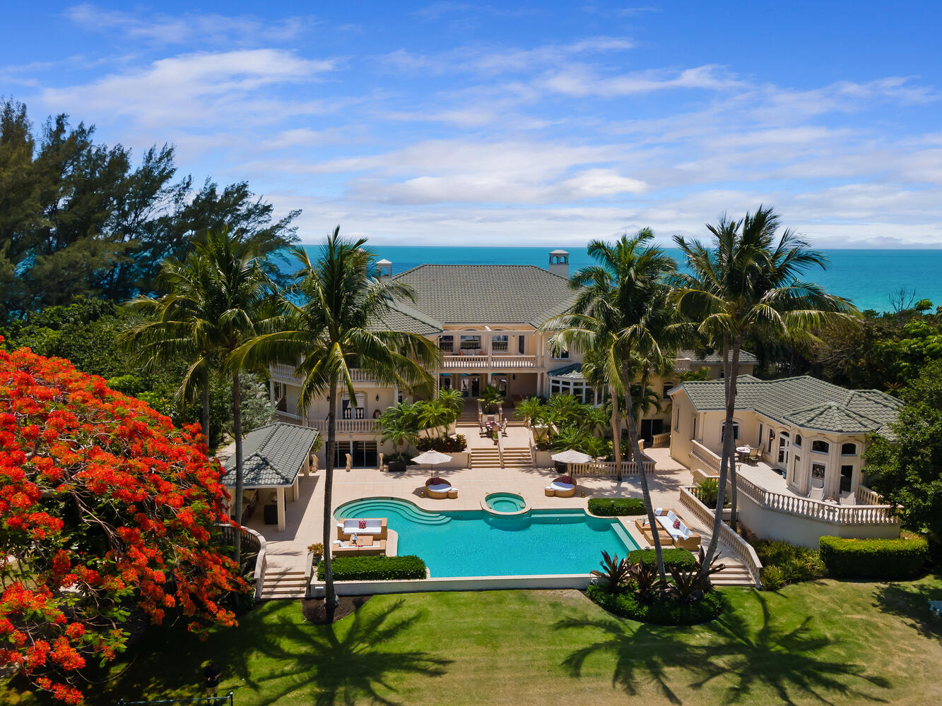 712 N Casey Key Road luxury waterfront estate Sarasota