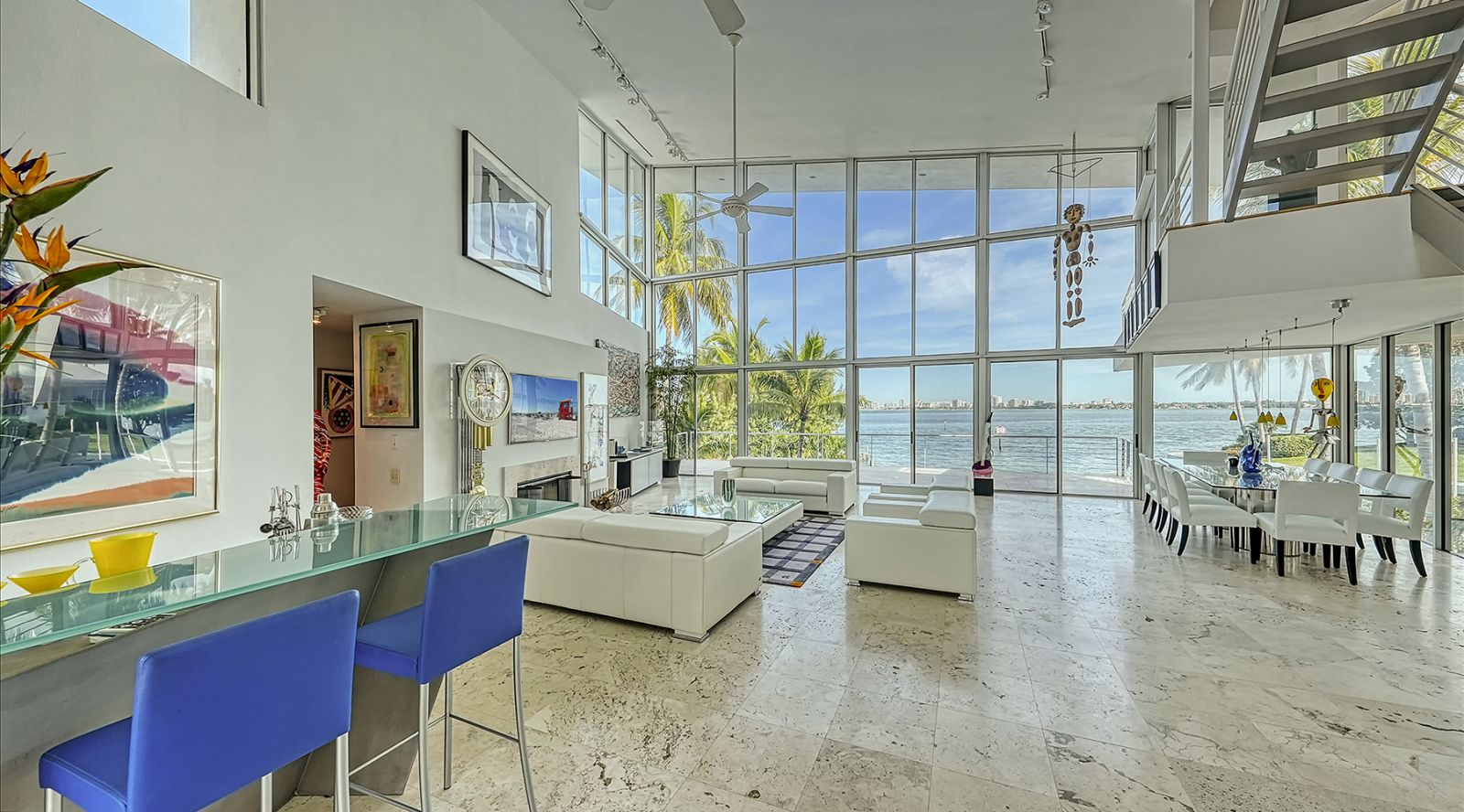 Siesta Key luxury waterfront estate aerial sold by Brian Loebker Sarasota