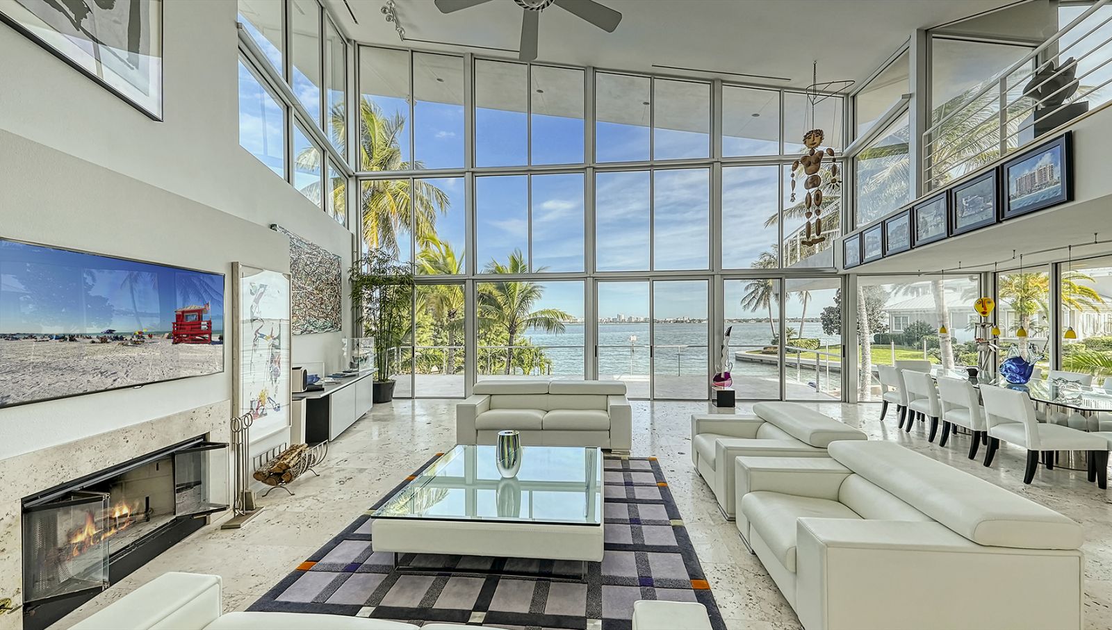 Dolphin House Siesta Key Sarasota luxury waterfront aerial Brian Loebker